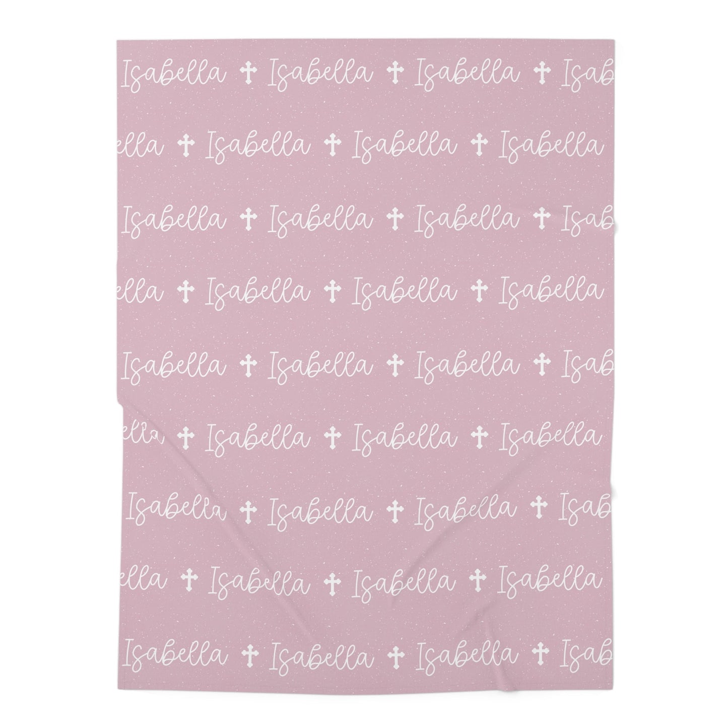 Personalized Pink Baby Name Swaddle Blanket - Abbies Place