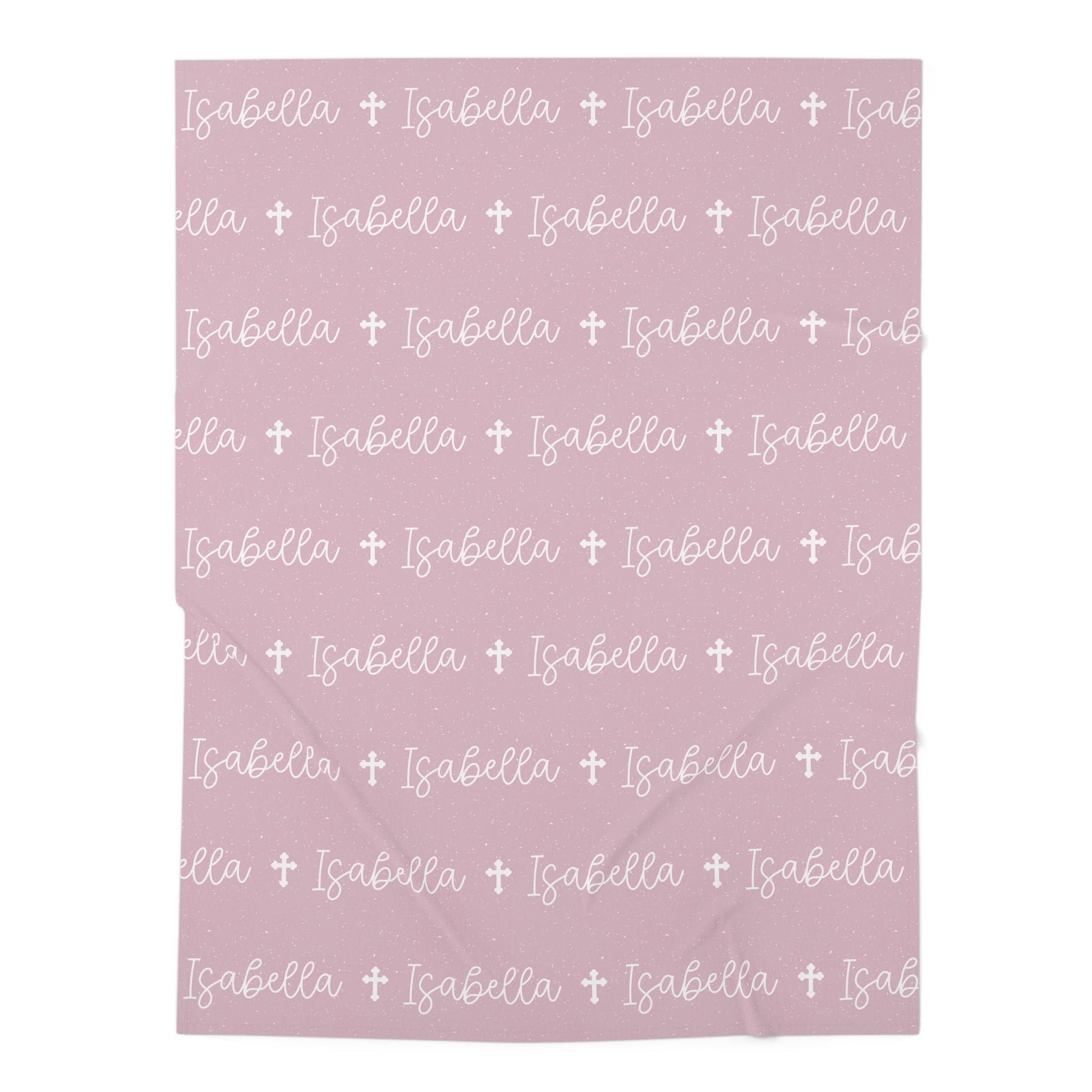 Personalized Pink Baby Name Swaddle Blanket - Abbies Place