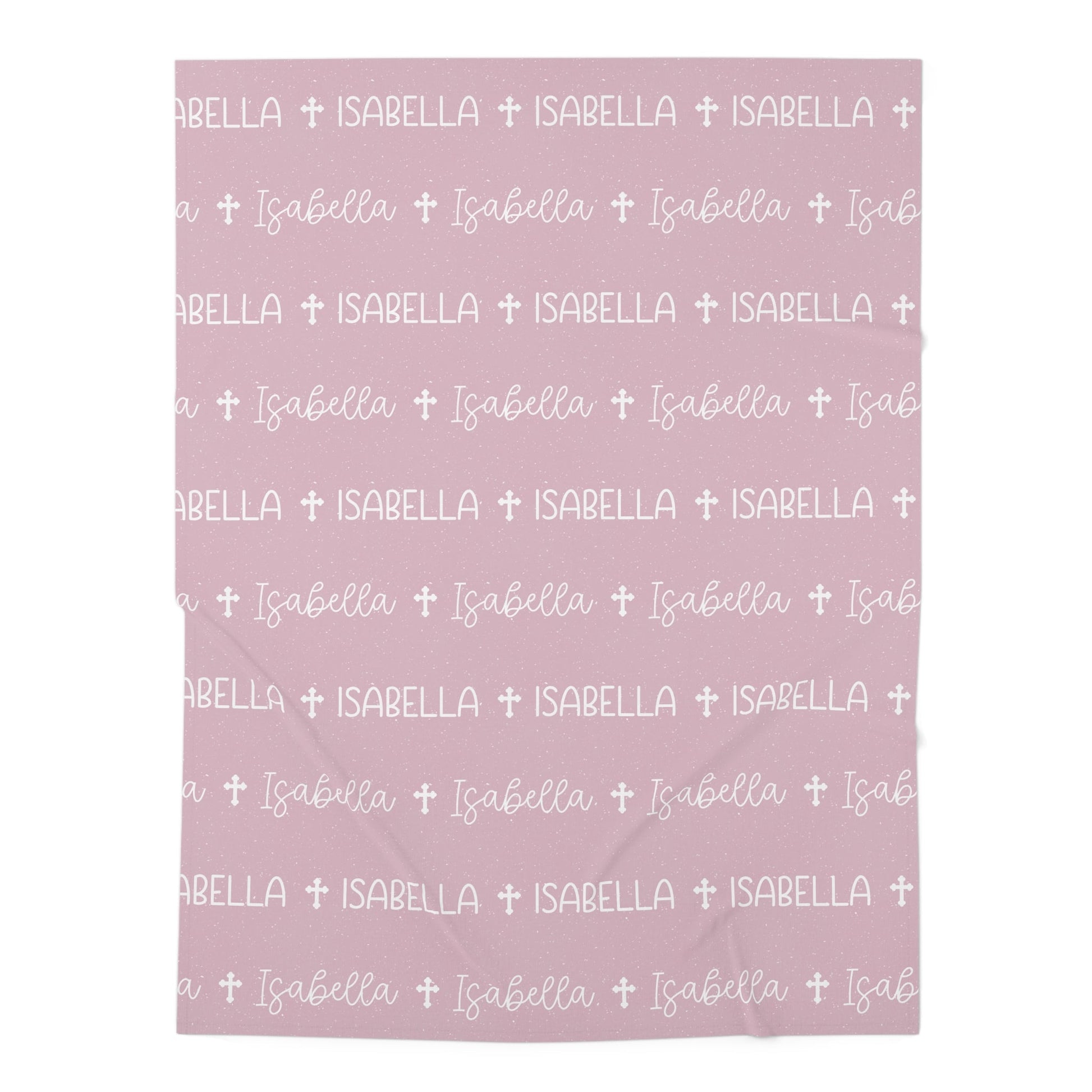 Personalized Pink Baby Name Swaddle Blanket - Abbies Place