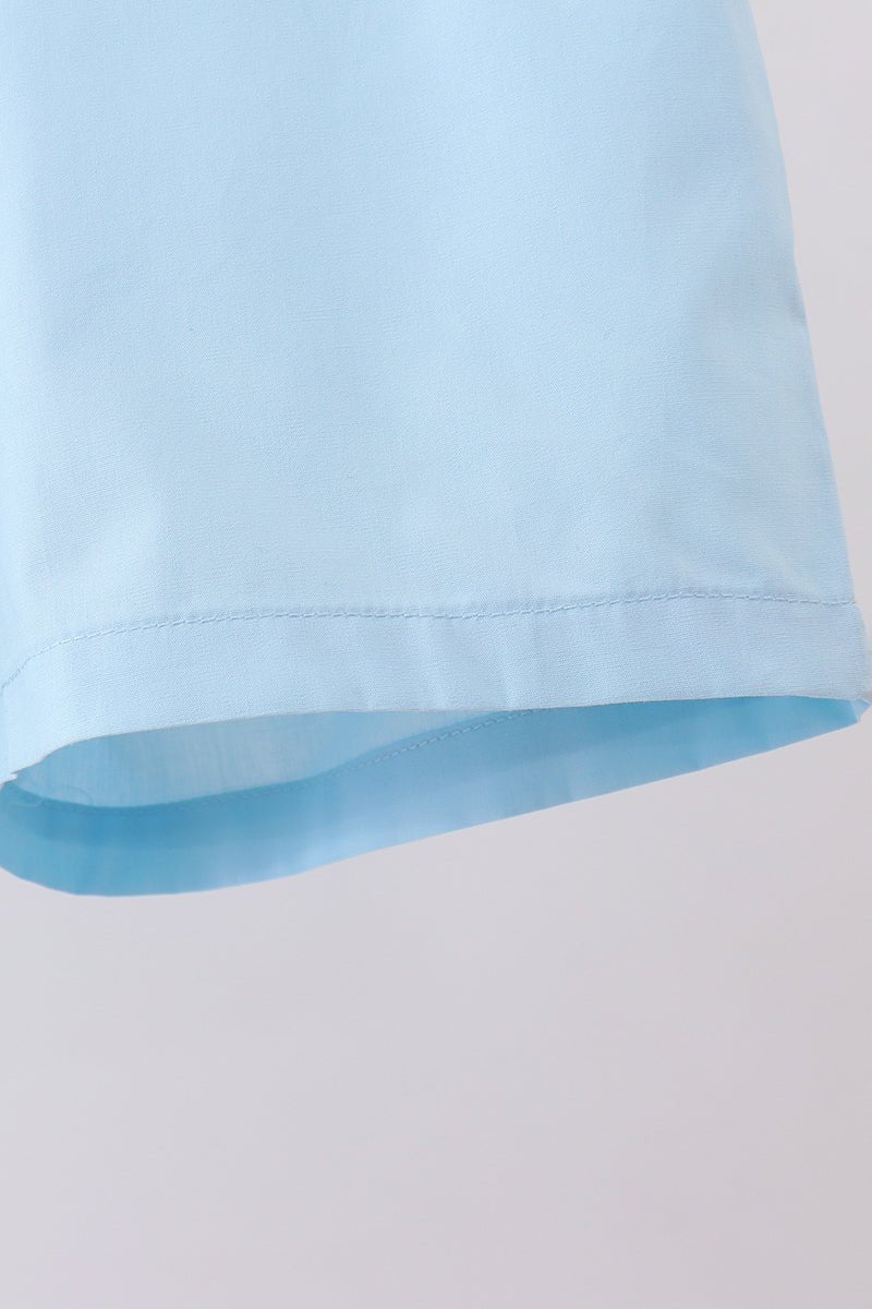 Peter pan collar shorts set - Abbies Place