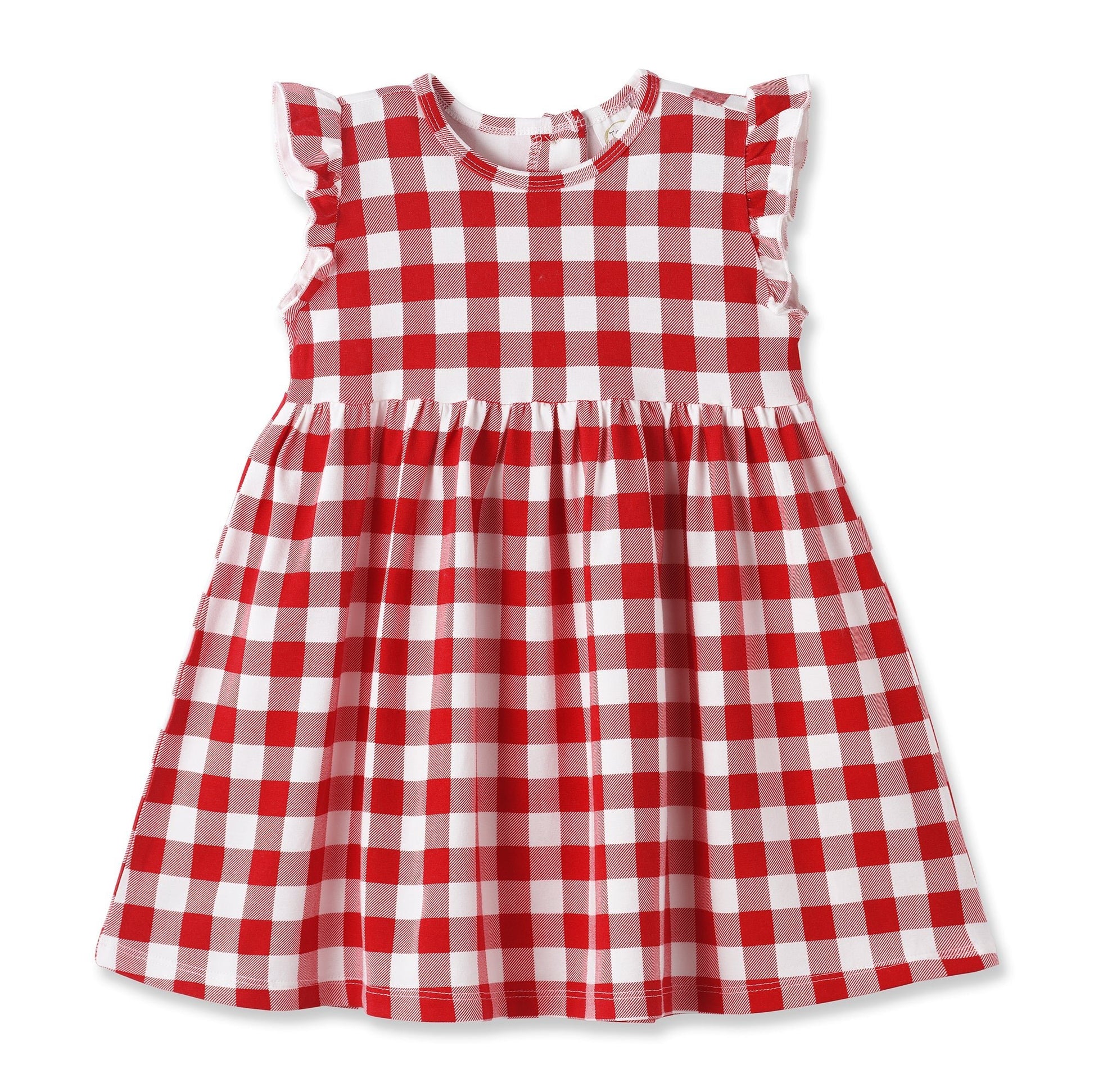 Picnic Plaid Soft Bamboo Summer Dress for Girls - Abbies Place