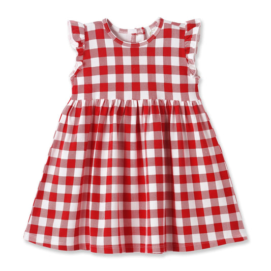 Picnic Plaid Soft Bamboo Summer Dress for Girls - Abbies Place