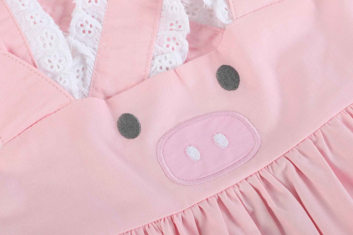 Pink and Lace Piggy Dress - Abbies Place
