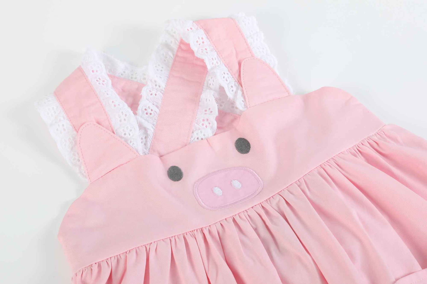 Pink and Lace Piggy Dress
