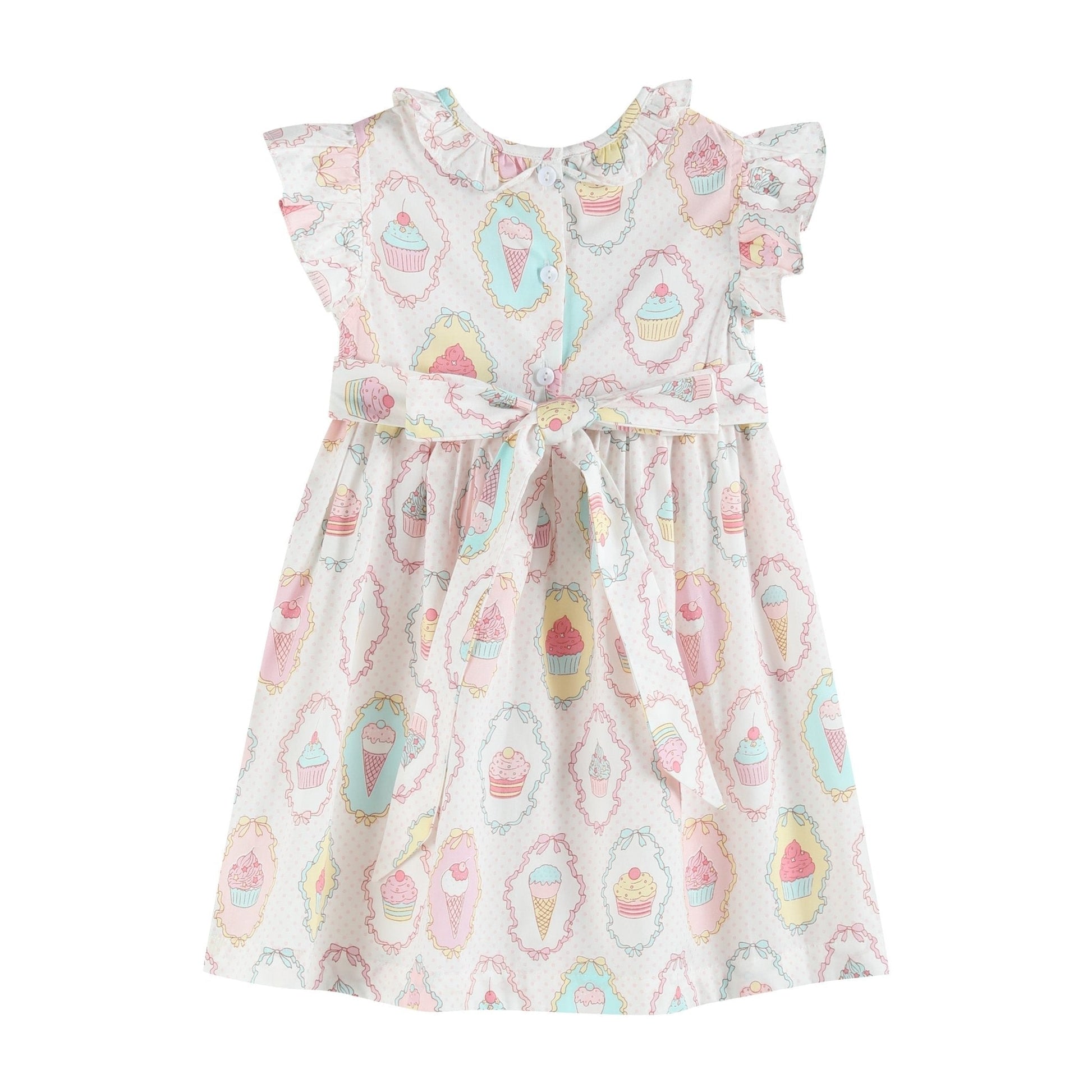 Pink and White Birthday Girl Smocked Dress - Abbies Place