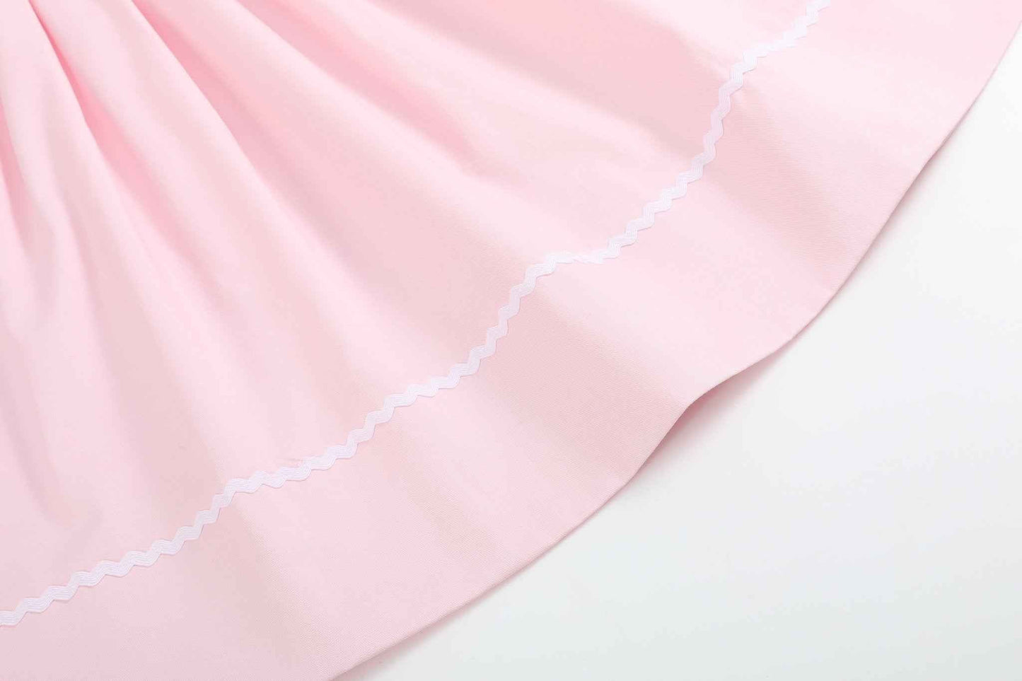 Pink and White Bows Smocked Bishop Dress - Abbies Place