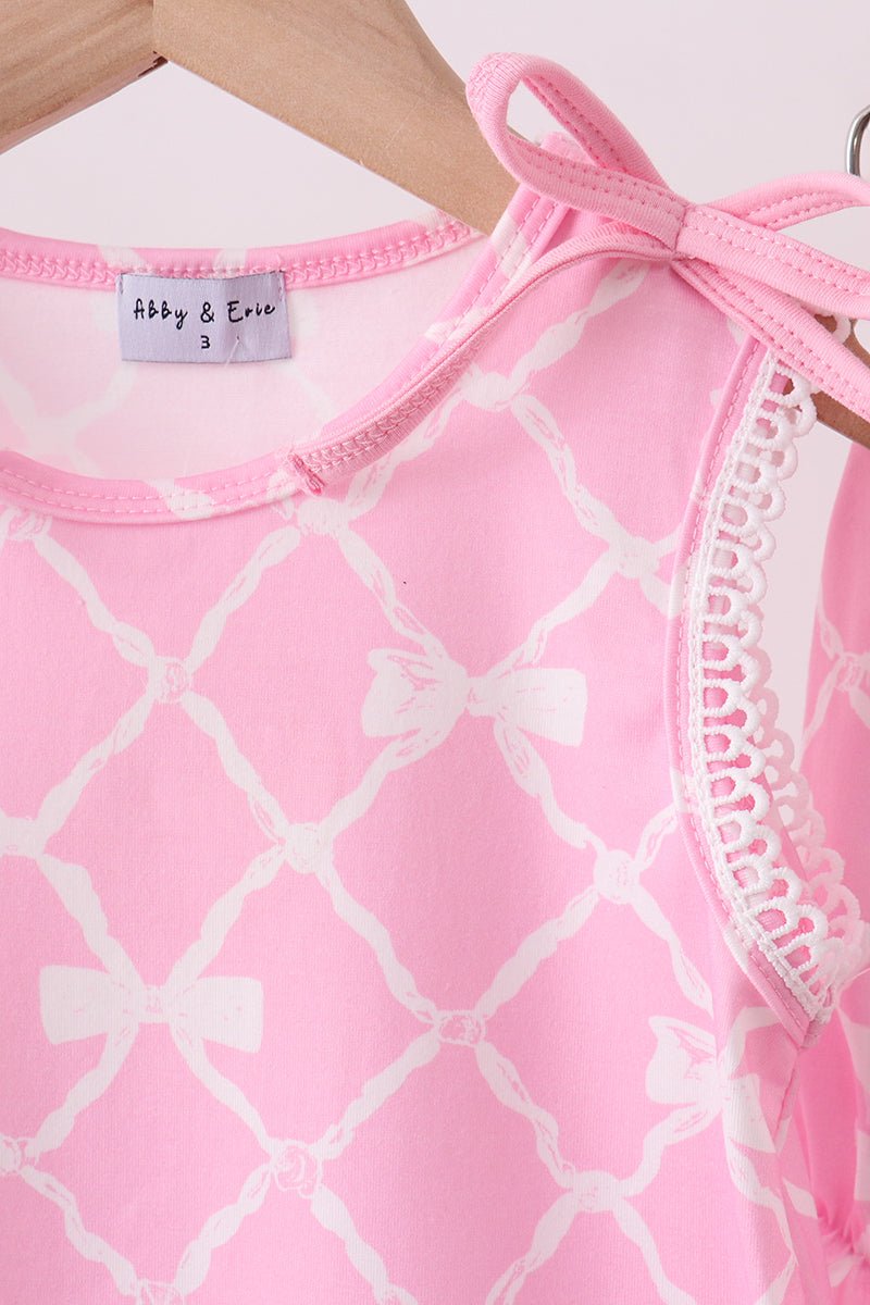 Pink Bow Bloomer Set - Abbies Place