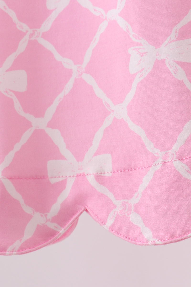 Pink Bow Bloomer Set - Abbies Place