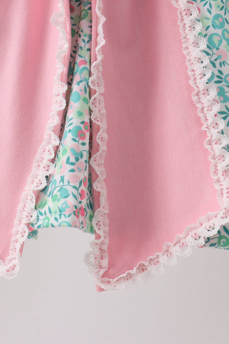 Pink Bow Floral Bloomer Set - Abbies Place