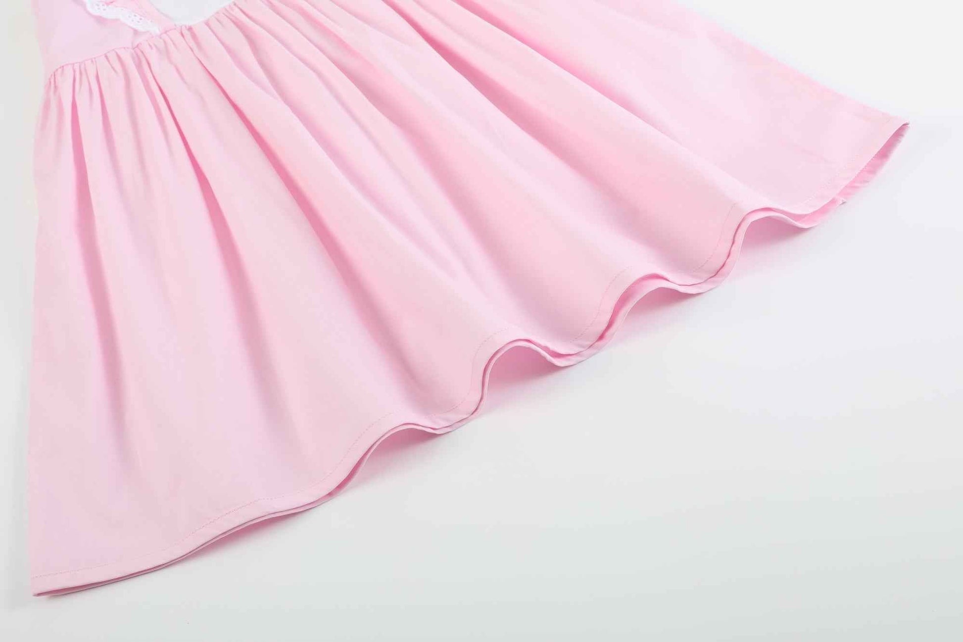 Pink Bunny Ruffle Shoulder Dress - Abbies Place