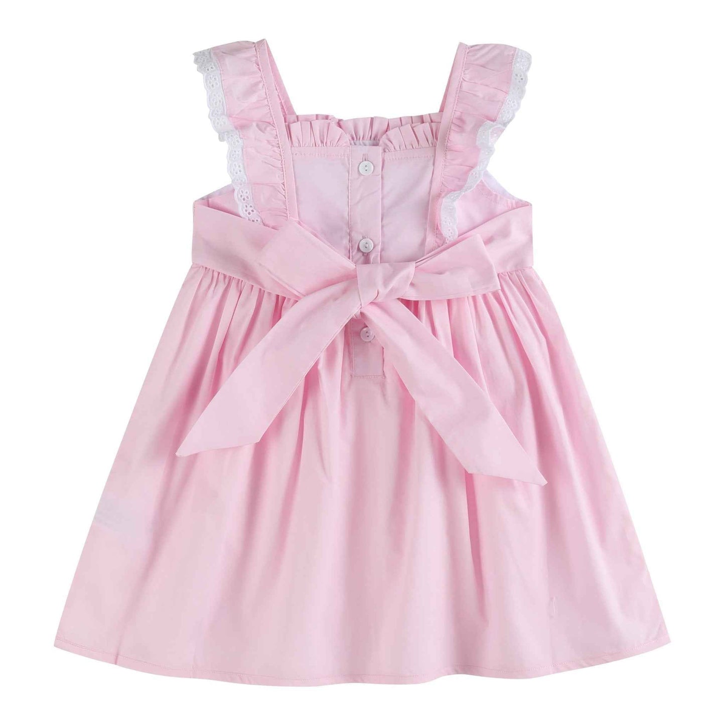 Pink Bunny Ruffle Shoulder Dress - Abbies Place