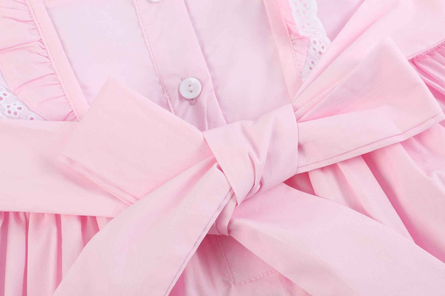 Pink Bunny Ruffle Shoulder Dress - Abbies Place