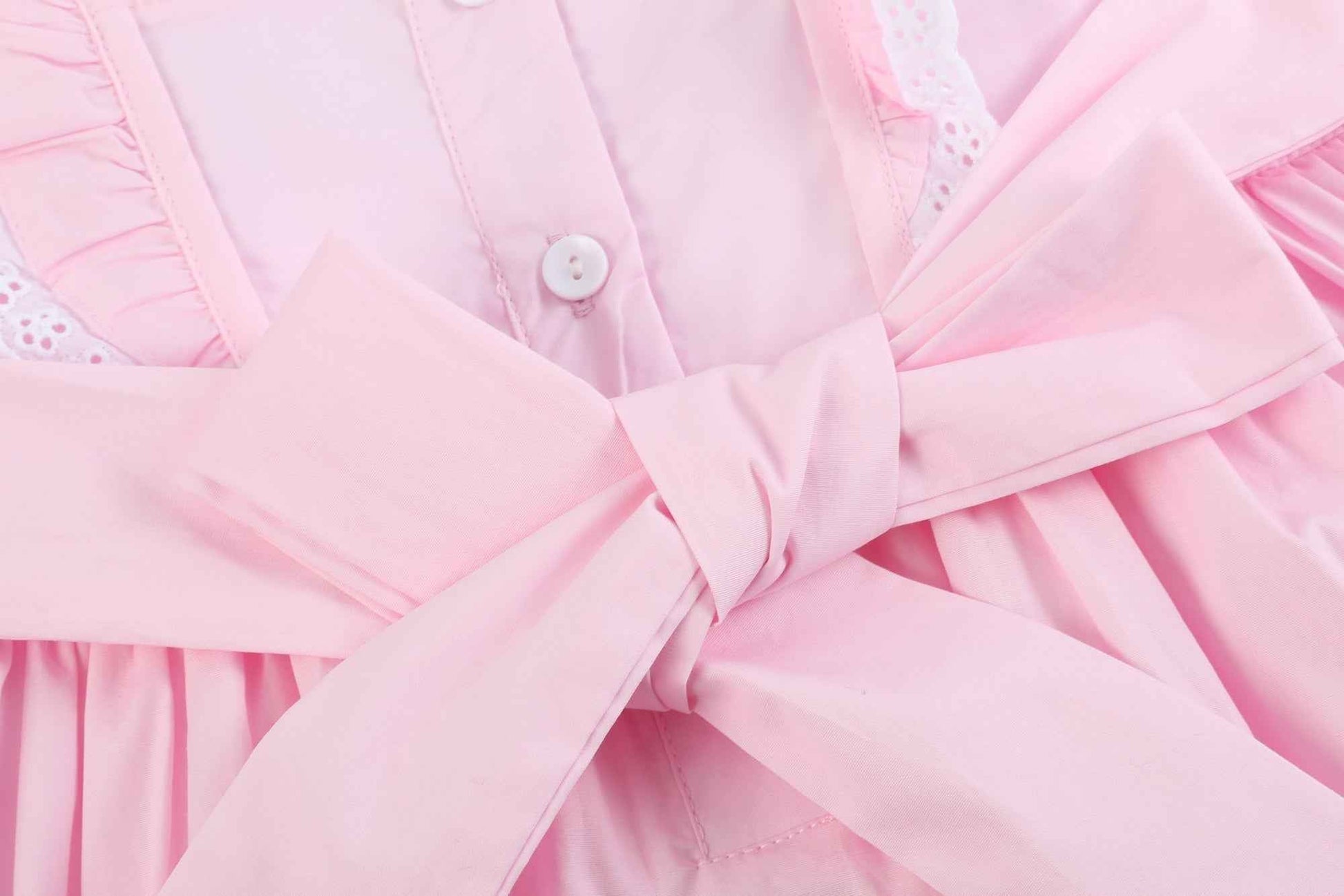 Pink Bunny Ruffle Shoulder Dress - Abbies Place