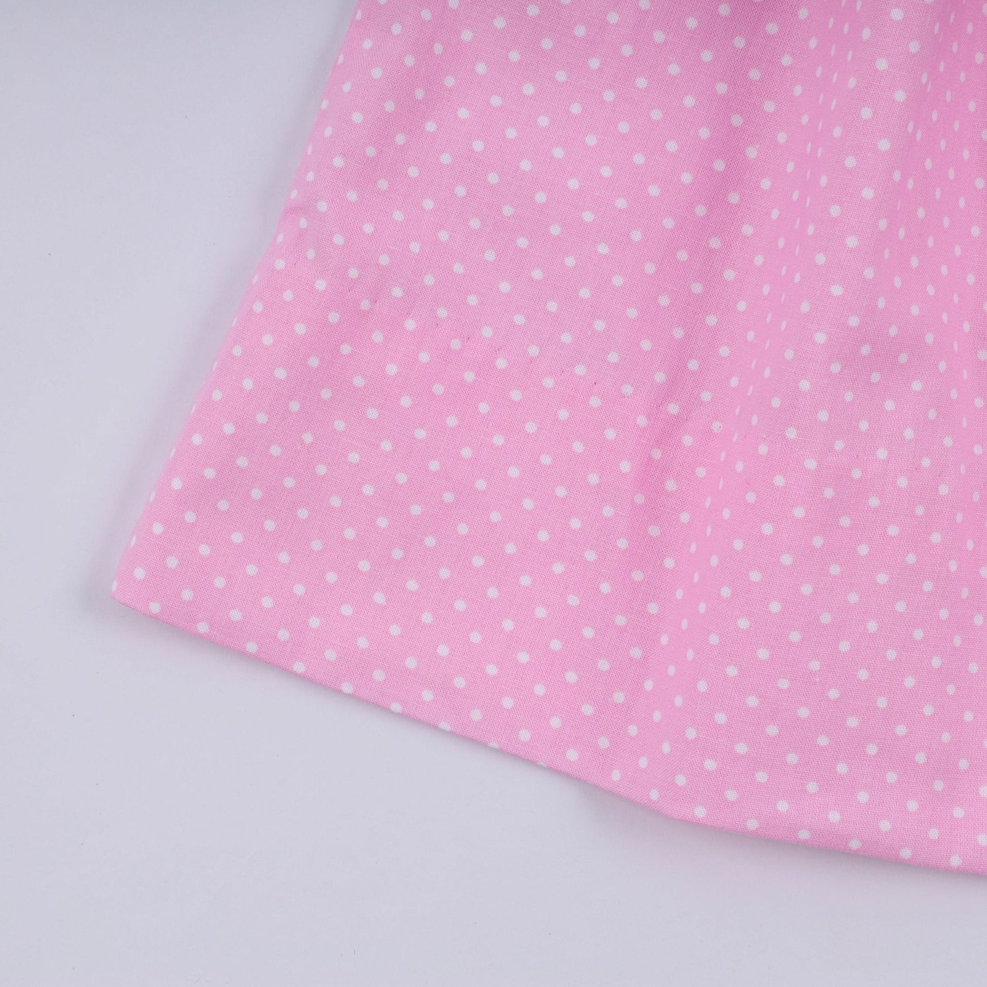 Pink character hand smocked dot ruffle dress - Abbies Place