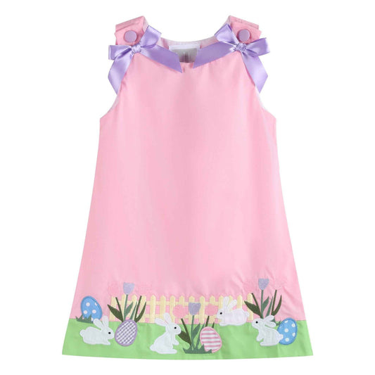 Pink Easter Bunny Garden Dress - Abbies Place