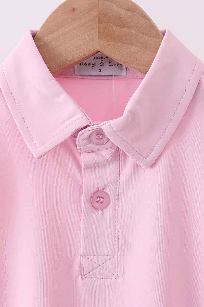 Pink everyday Knit Collared Tank - Abbies Place