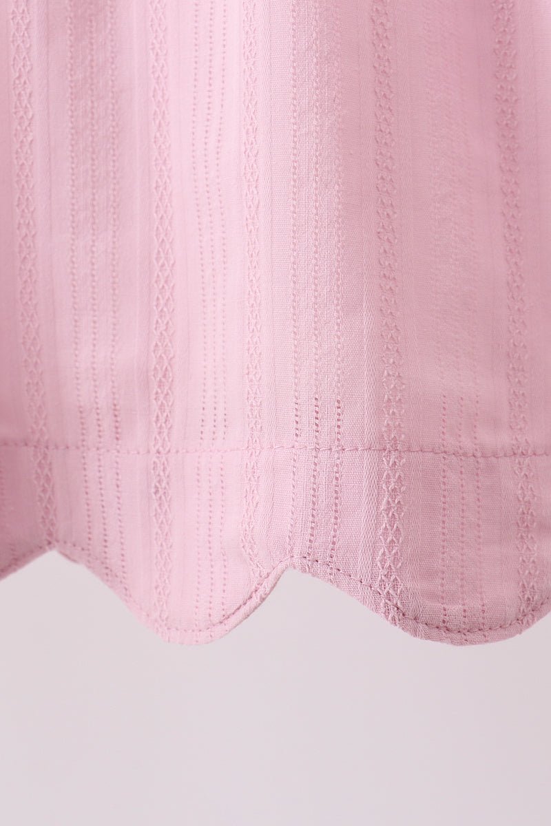 Pink fireworks flag smocked jacquard scalloped ruffle bloomer set - Abbies Place
