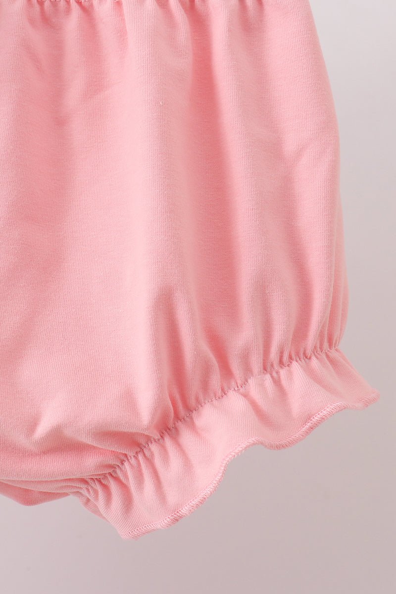 Pink Floral Smocked Bloomer Set - Abbies Place