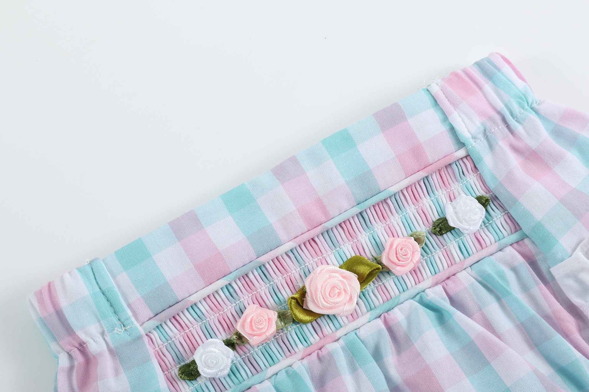 Pink Flower Smocked Bloomers - Abbies Place