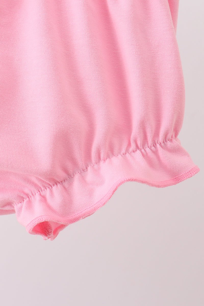Pink patchwork floral ruffle bloomer set - Abbies Place