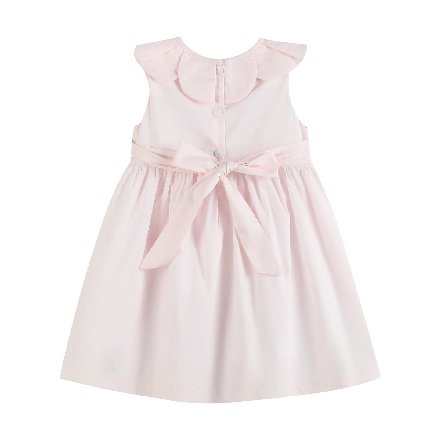 Pink Petal Collared Smocked Dress - Abbies Place