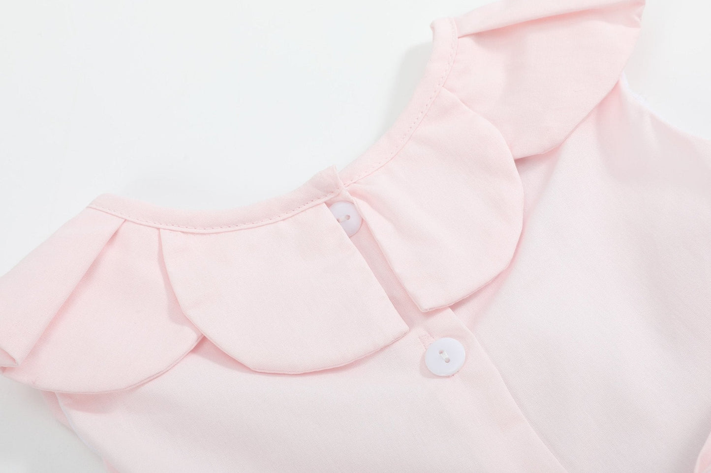 Pink Petal Collared Smocked Dress - Abbies Place