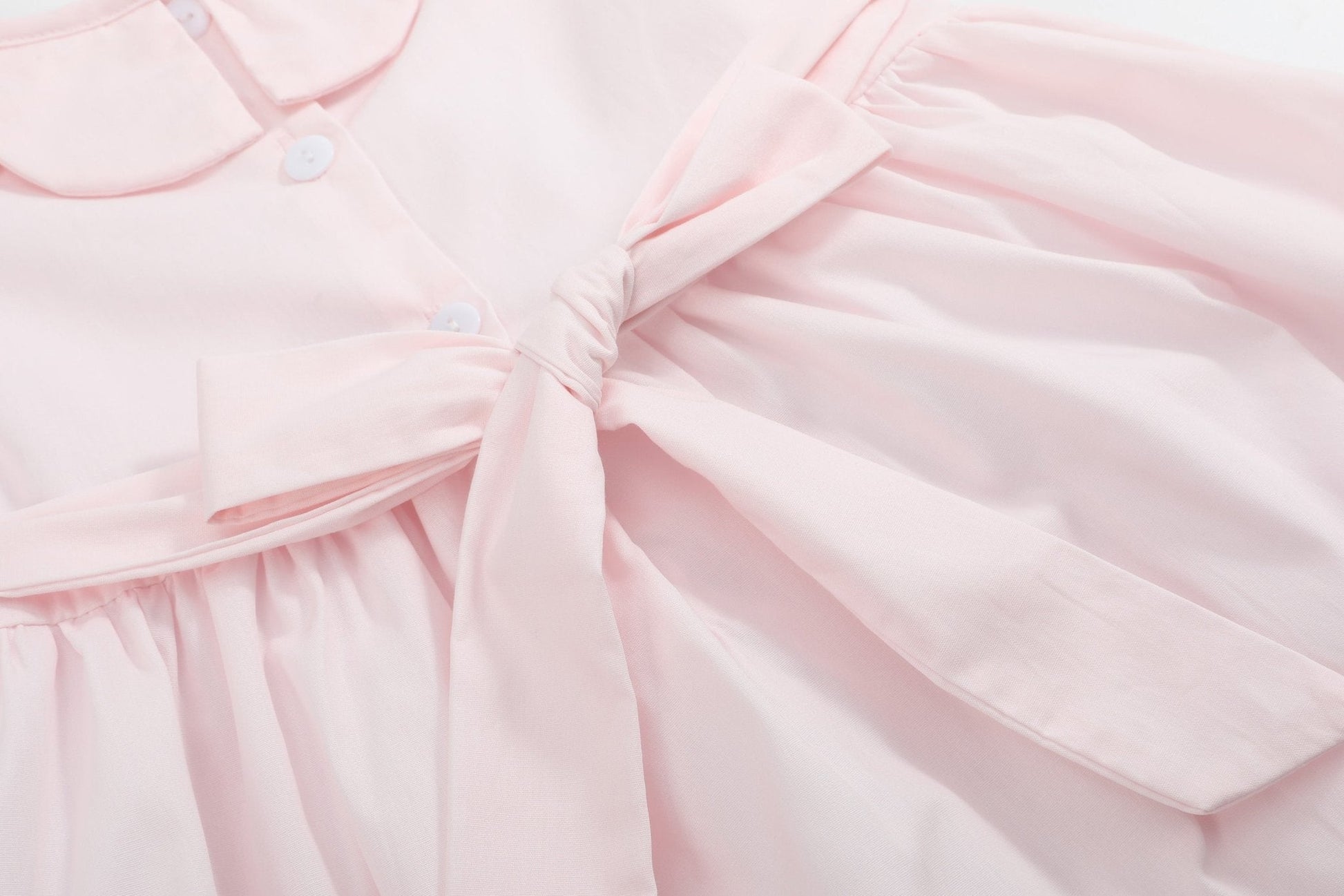 Pink Petal Collared Smocked Dress - Abbies Place