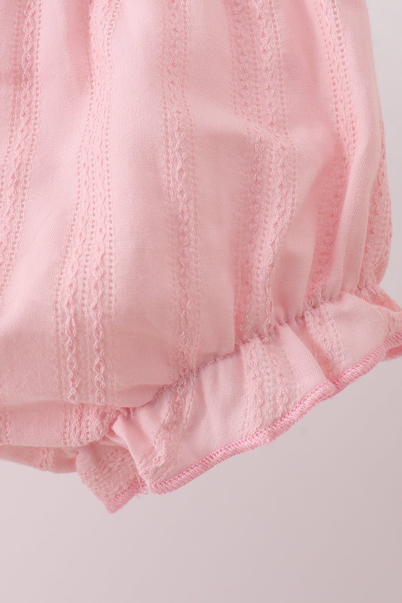 Pink Princess Embroidered Jacquard Bloomer Set - Abbies Place