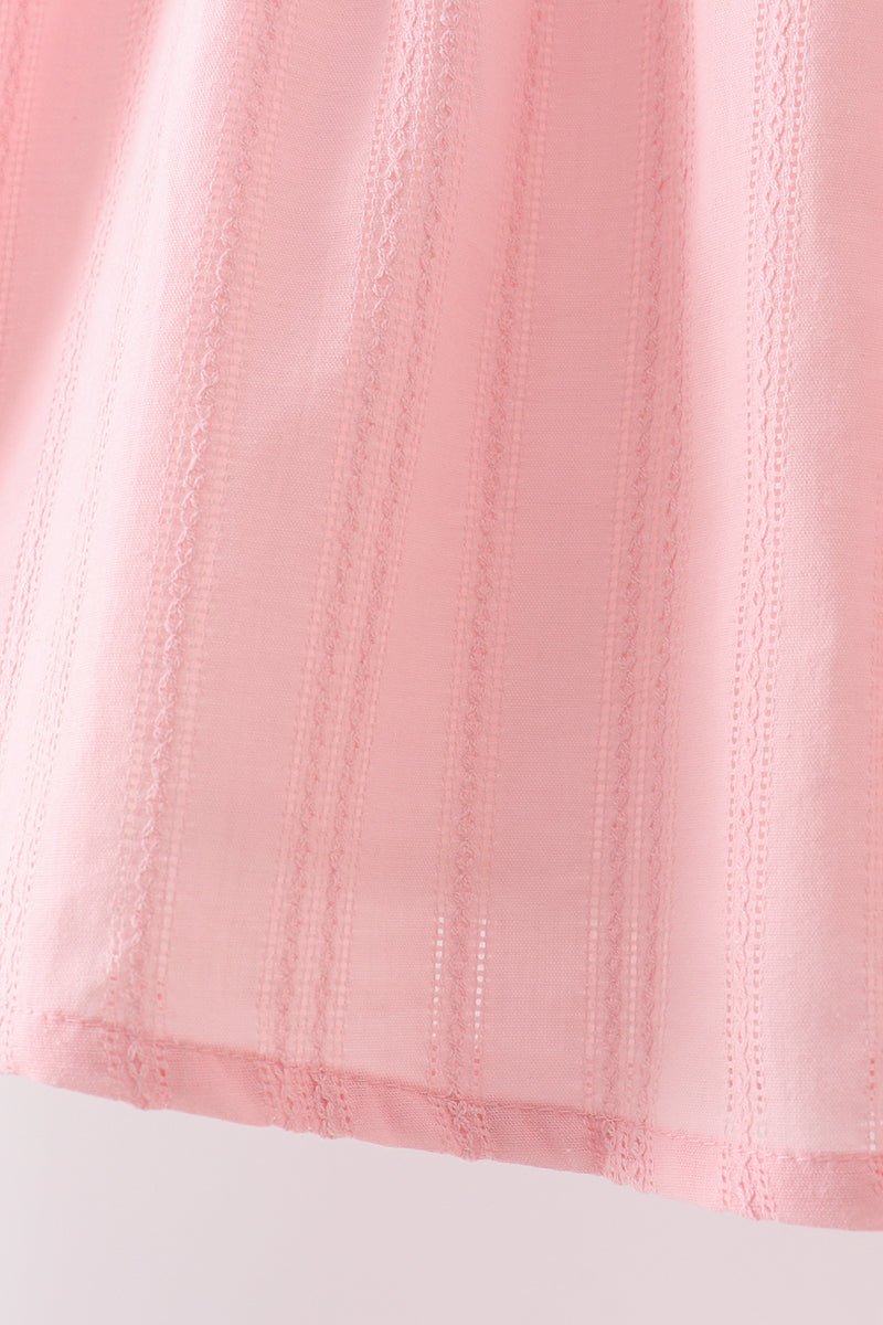 Pink Princess Embroidered Jacquard Set - Abbies Place