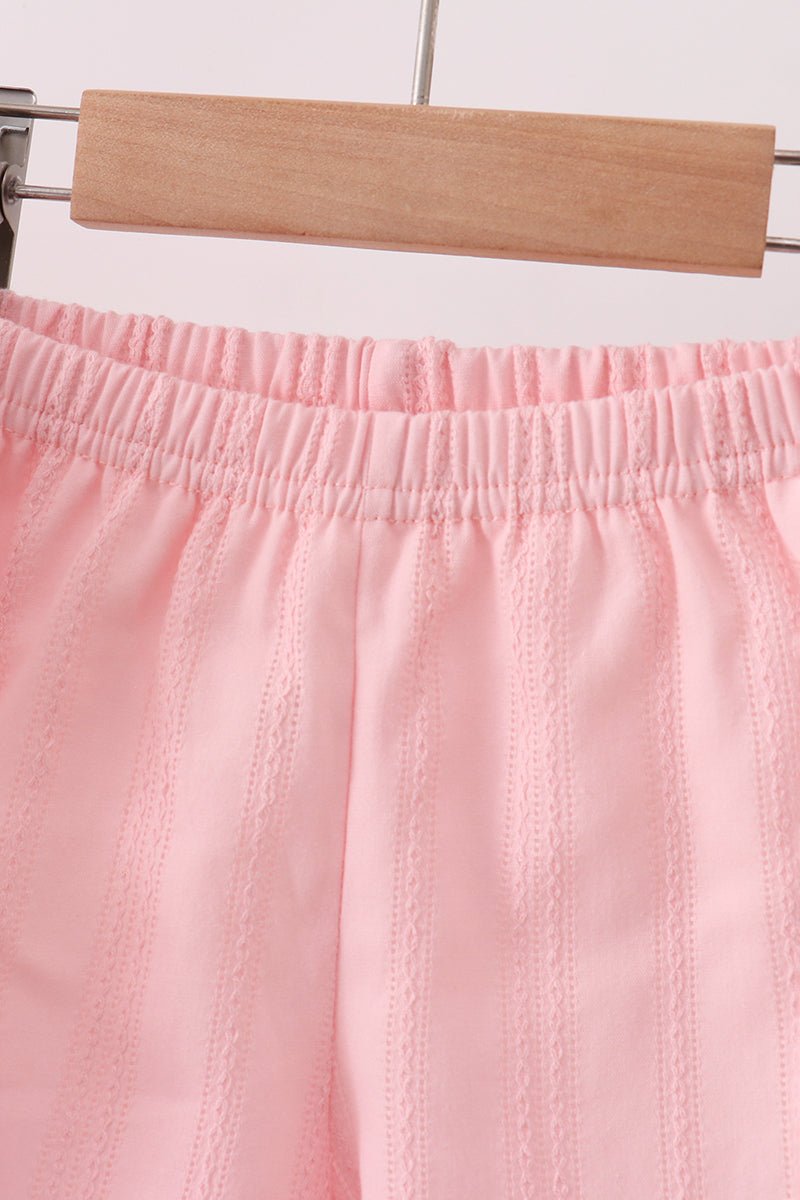 Pink Princess Embroidered Jacquard Set - Abbies Place