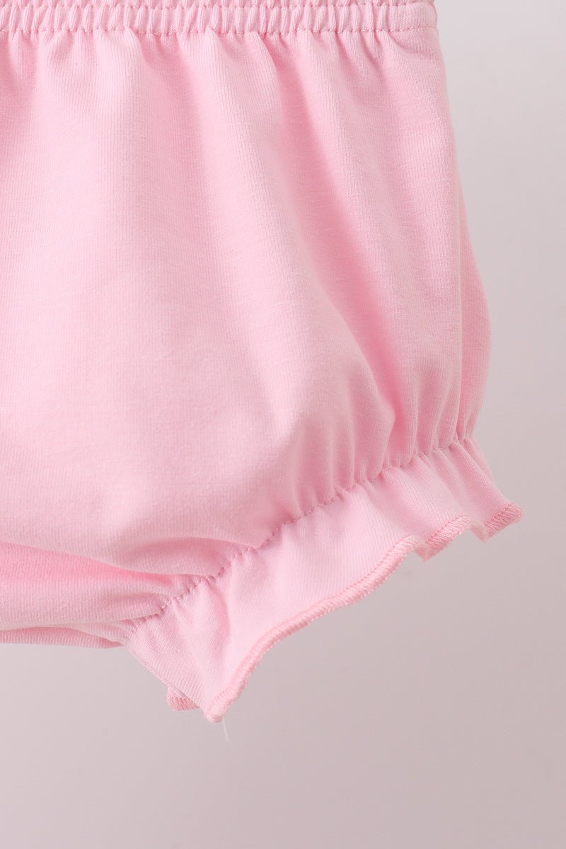 Pink Sailboat Embroidered Bloomer Set - Abbies Place