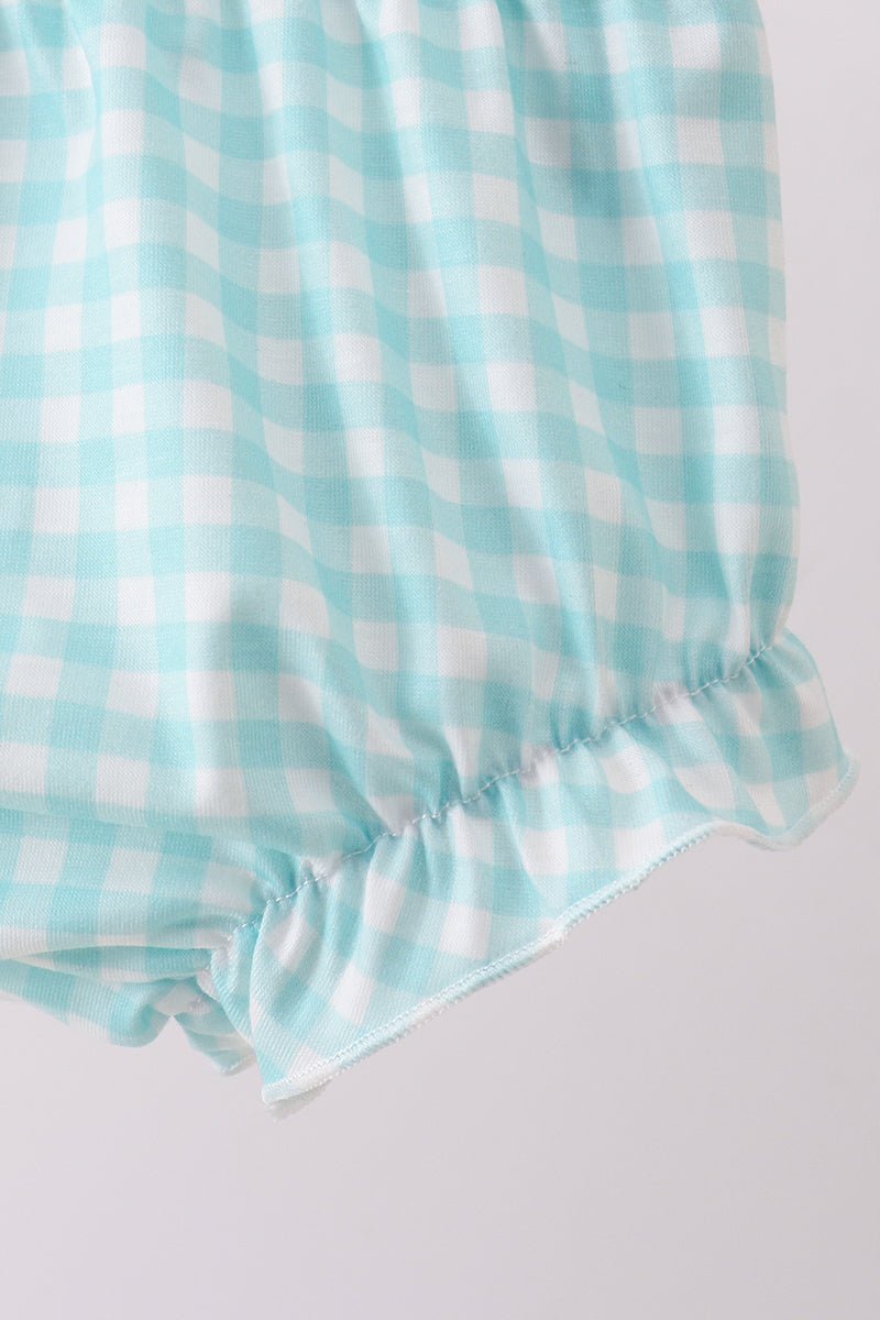 Pink sailboat embroidery bloomer set - Abbies Place