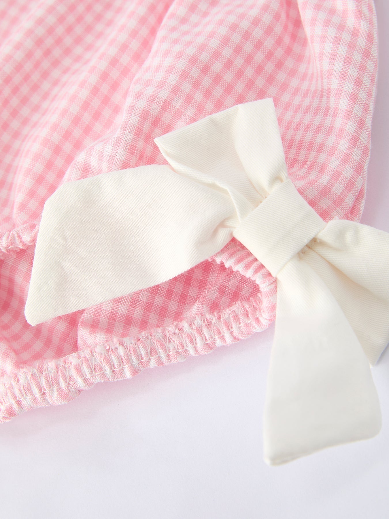 Pink Smocked Church Christ Bishop Christening Baby Girls Bloomer Set - Abbies Place