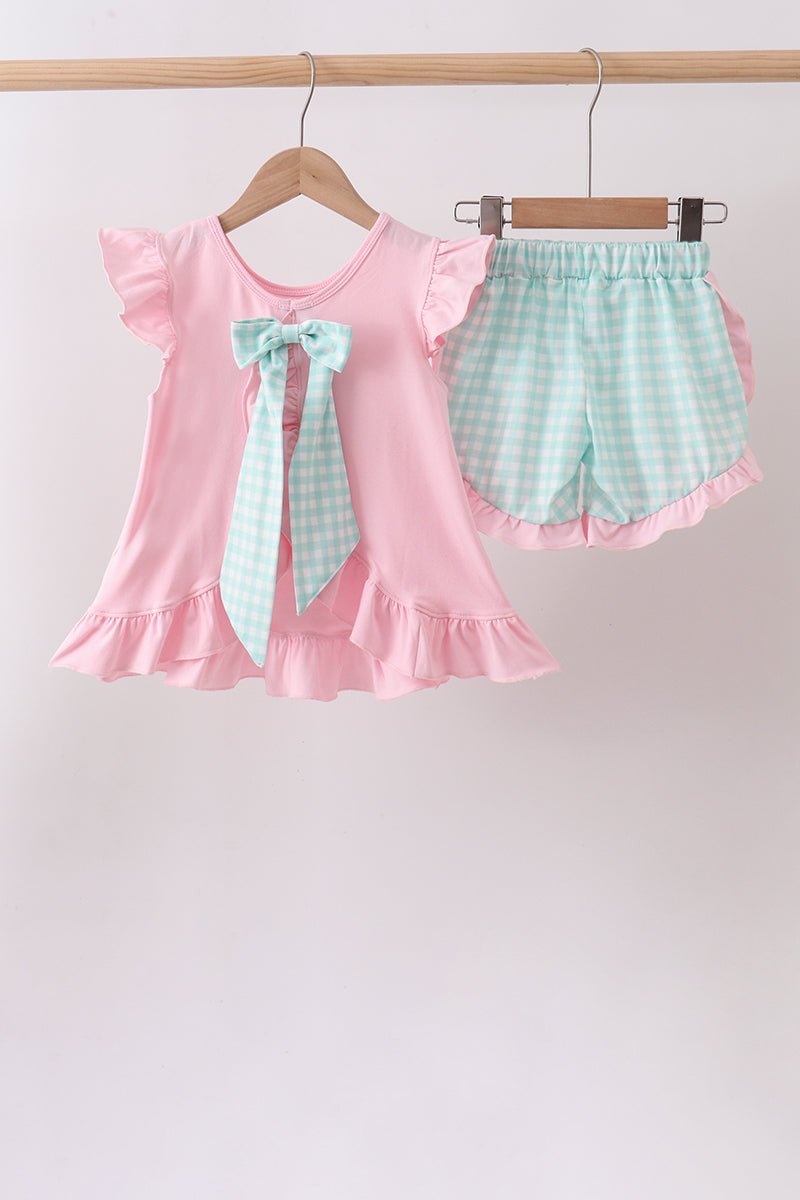 Pink Strawberry Applique Knit Set - Abbies Place