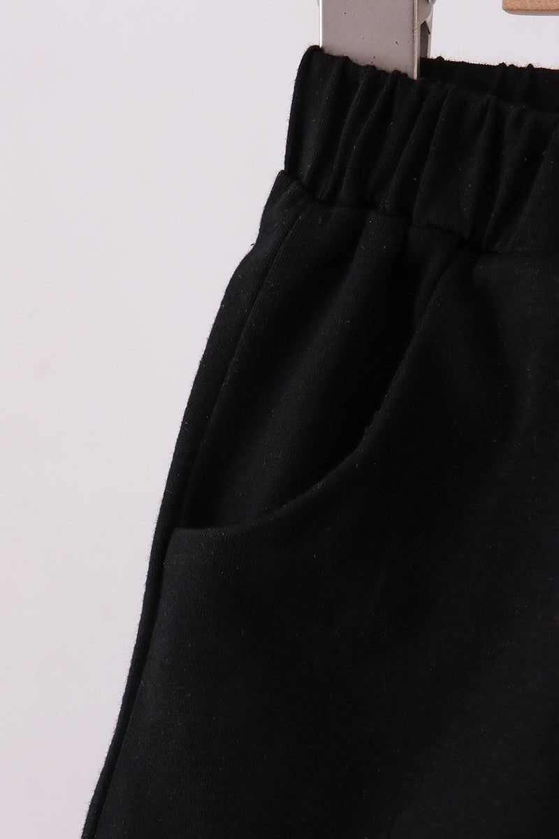 Premium Black drawstring shorts - Abbies Place