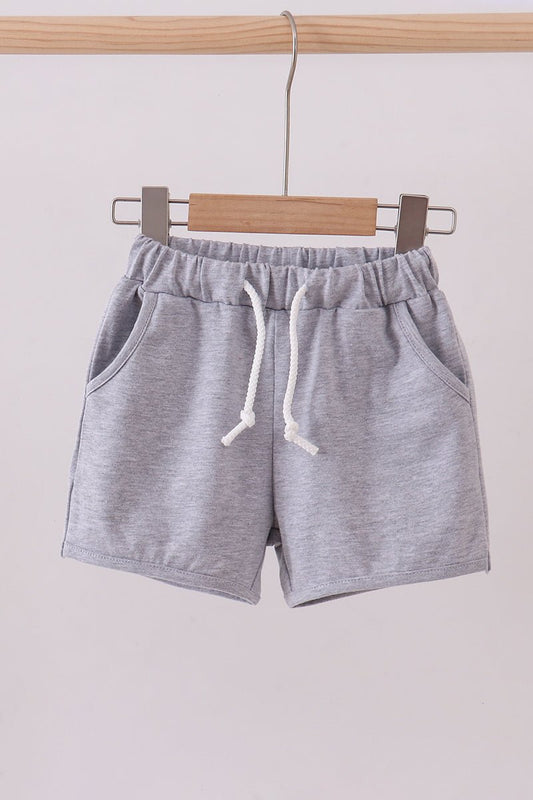 Premium Grey drawstring shorts - Abbies Place