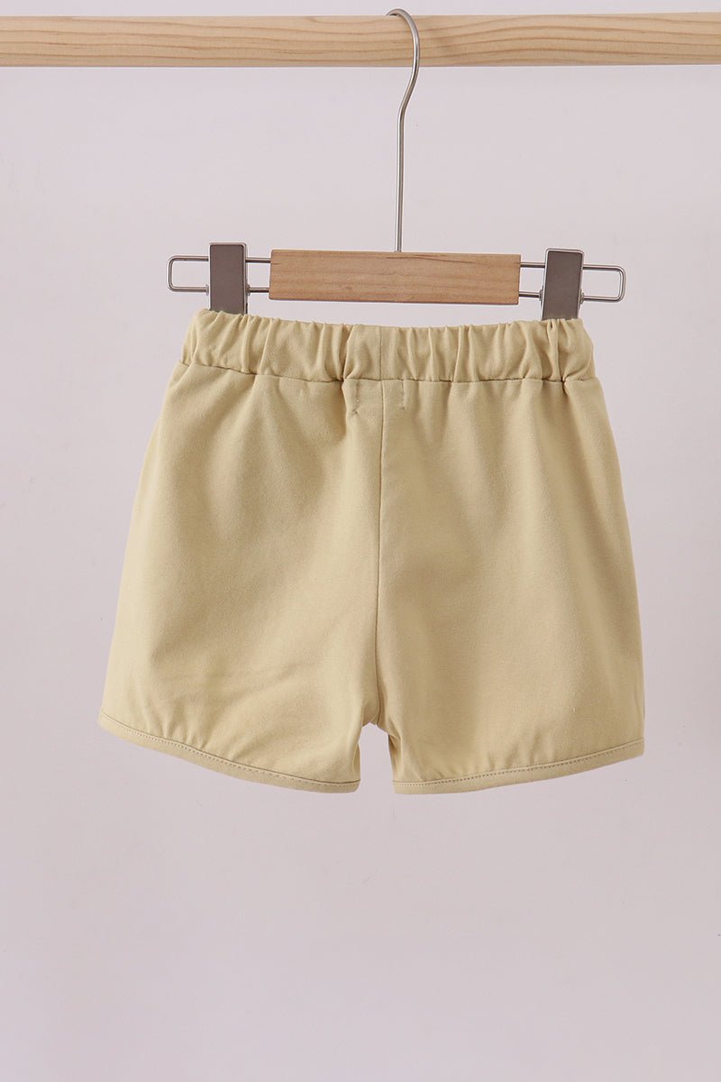 Premium Khaki drawstring shorts - Abbies Place