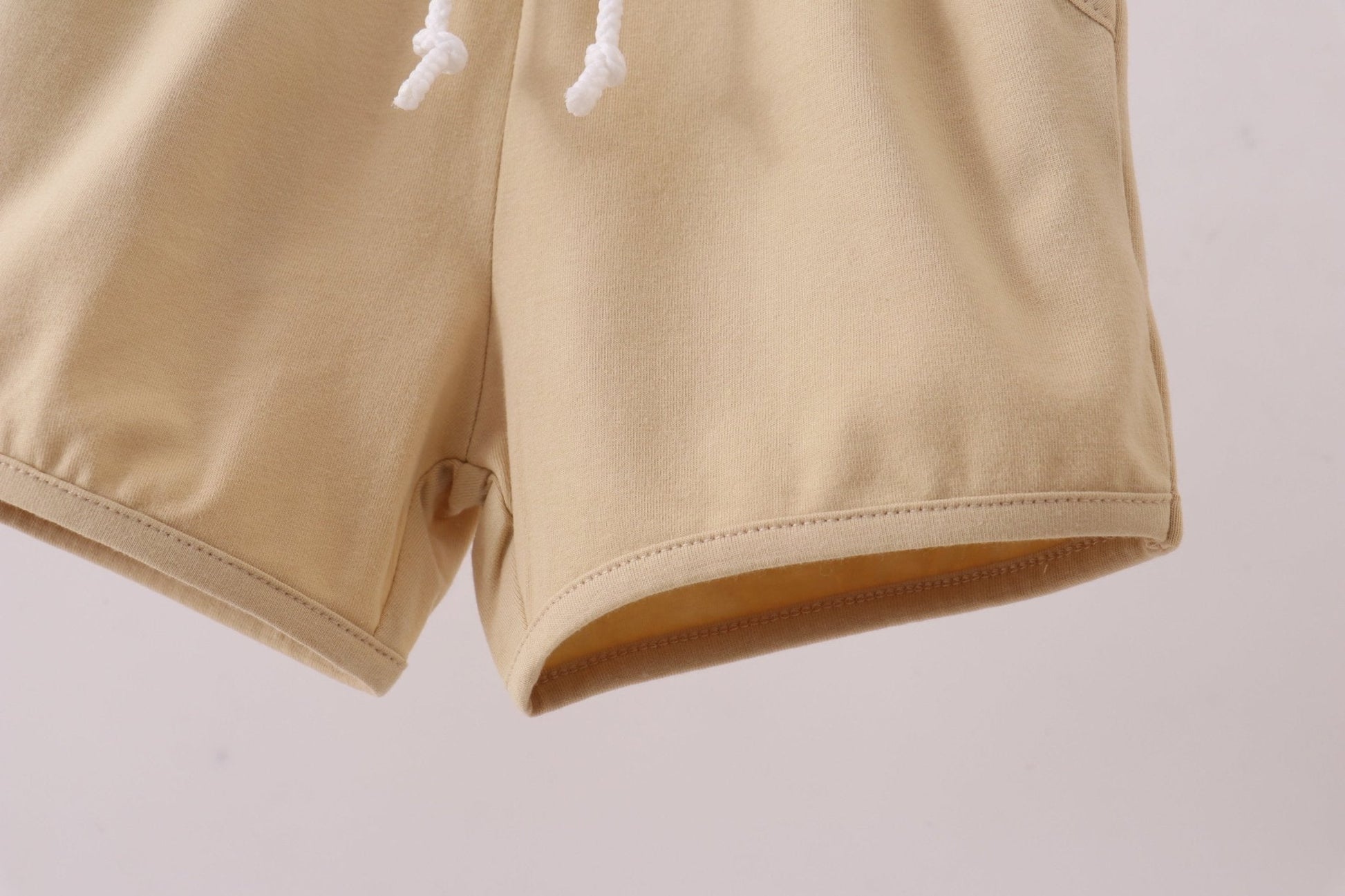 Premium Khaki drawstring shorts - Abbies Place