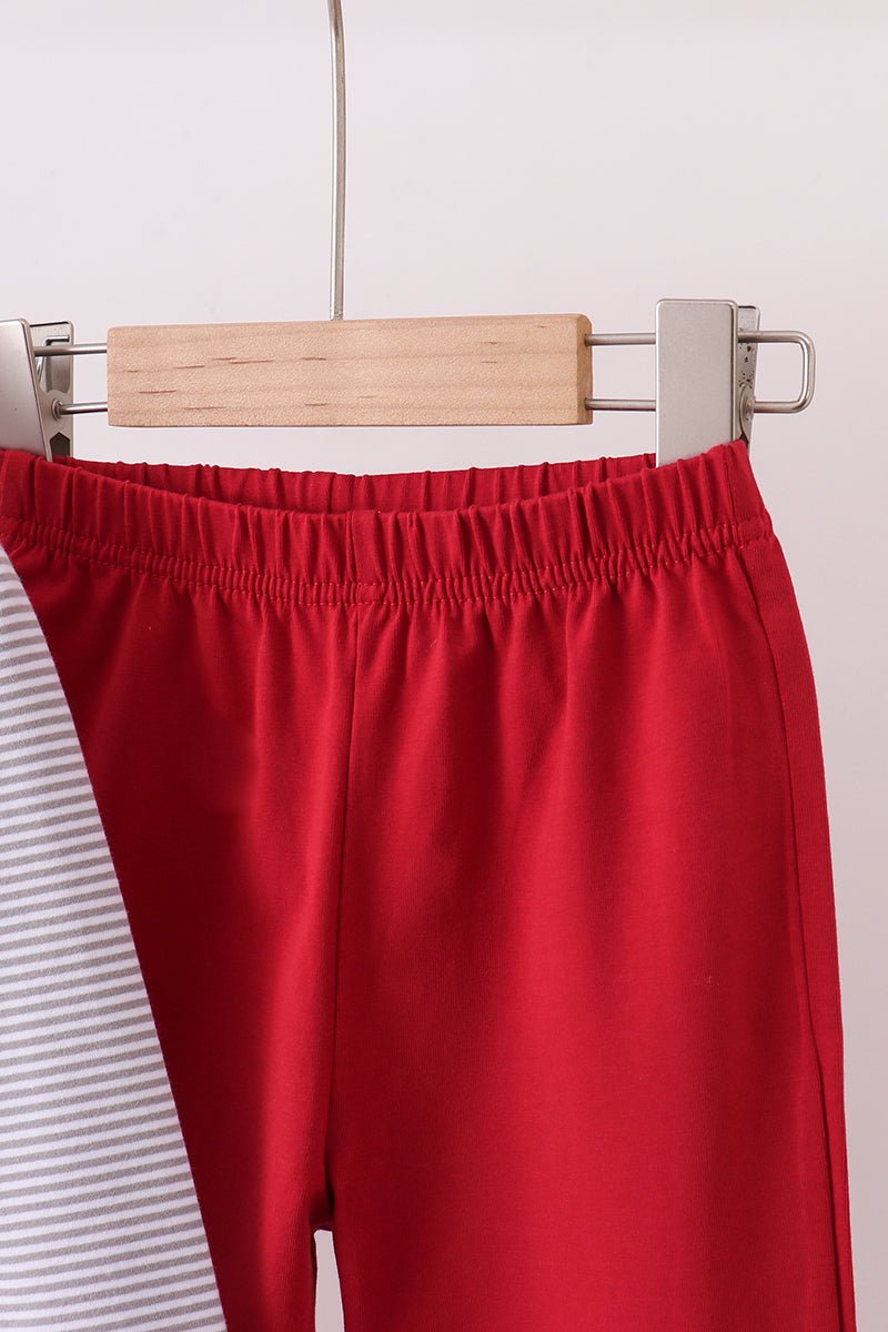 Premium Maroon Alabama elephant embroidery pants set - Abbies Place