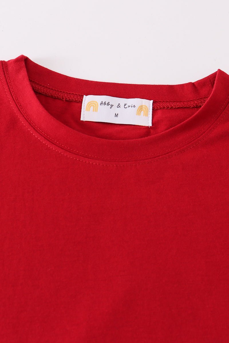 Premium Maroon basic T-shirt Kids and adult - Abbies Place