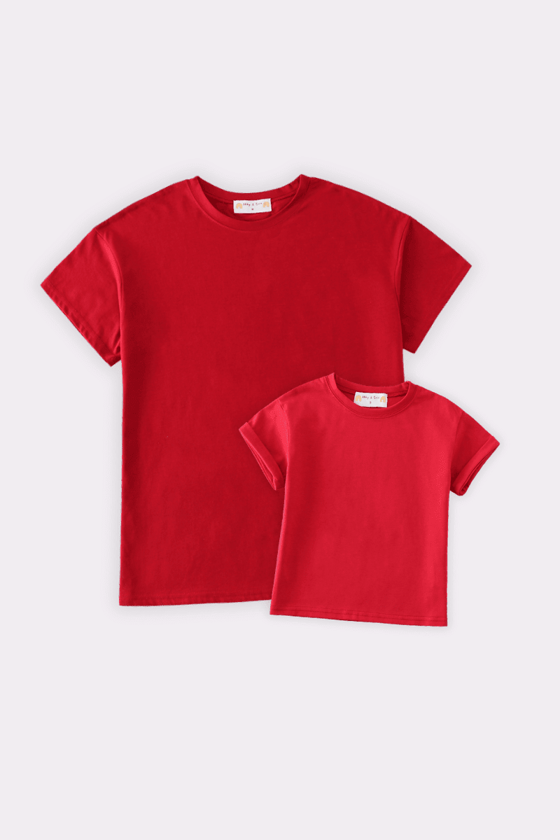 Premium Maroon basic T-shirt Kids and adult - Abbies Place