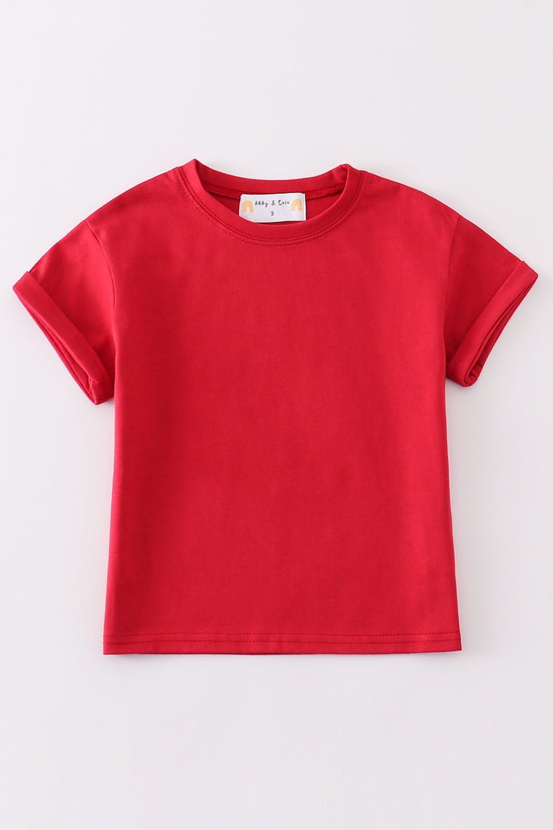 Premium Maroon basic T-shirt Kids and adult - Abbies Place