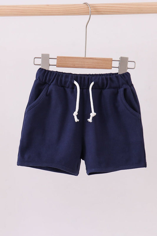 Premium Navy drawstring shorts - Abbies Place