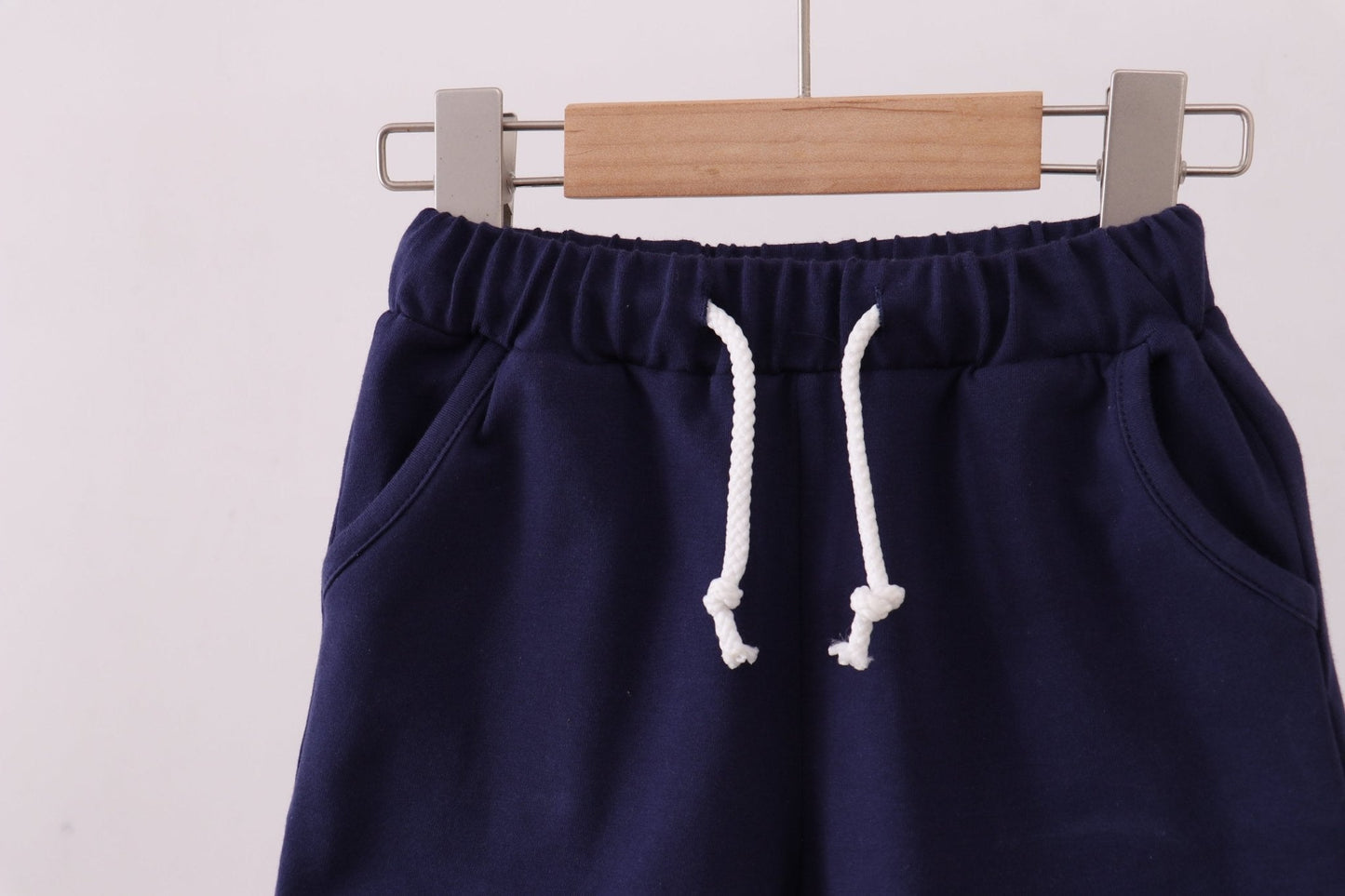 Premium Navy drawstring shorts - Abbies Place