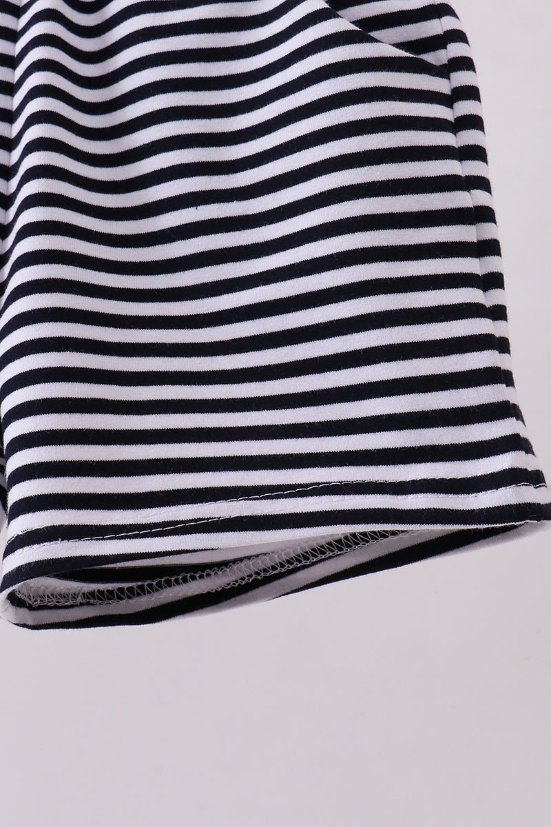 Premium Navy&white stripe shorts - Abbies Place