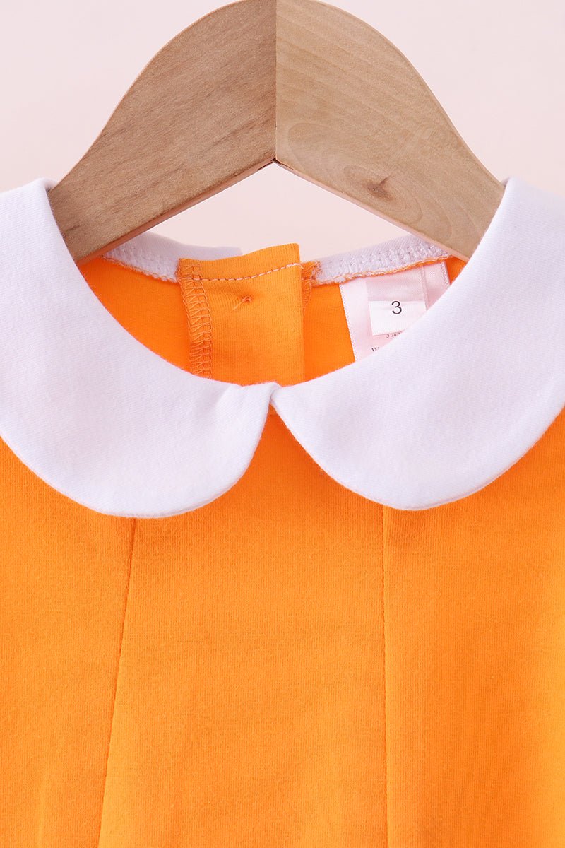 Premium Orange Tennessee puppy applique dress - Abbies Place