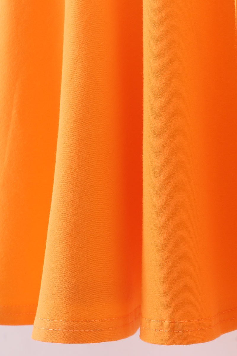 Premium Orange Tennessee puppy applique dress - Abbies Place