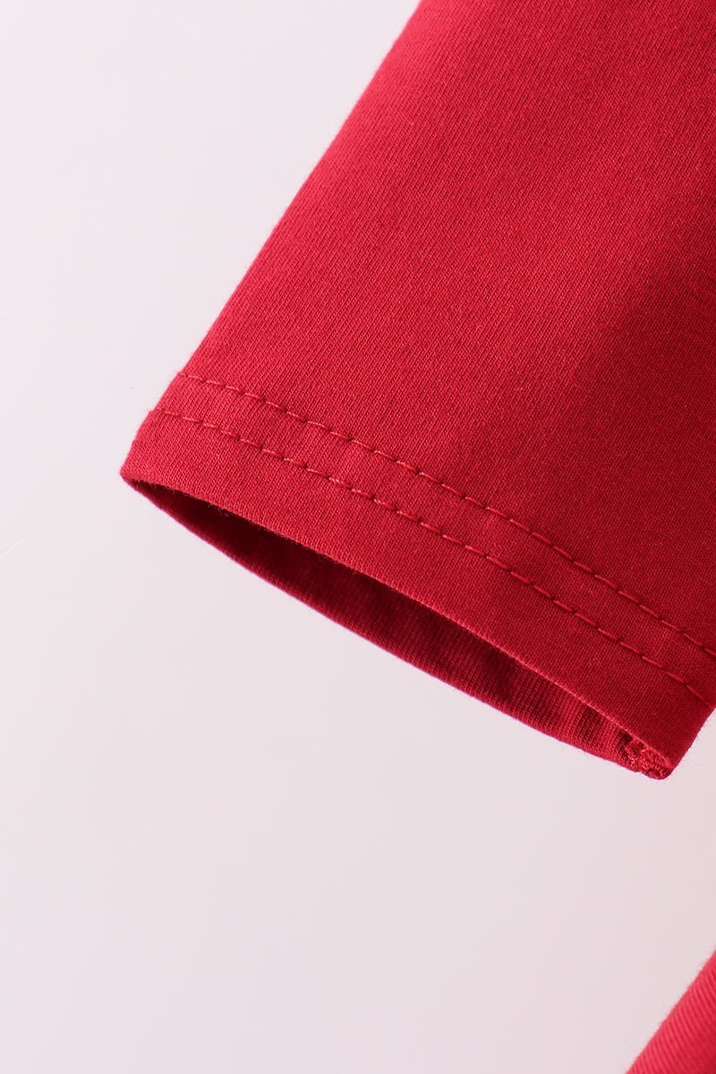 Premium Red Alabama elephant applique dress - Abbies Place