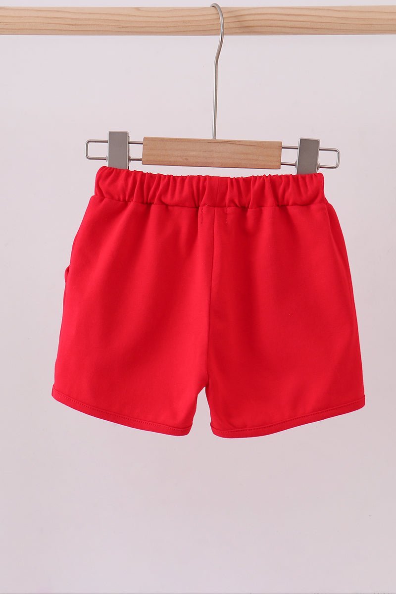 Premium Red drawstring shorts - Abbies Place
