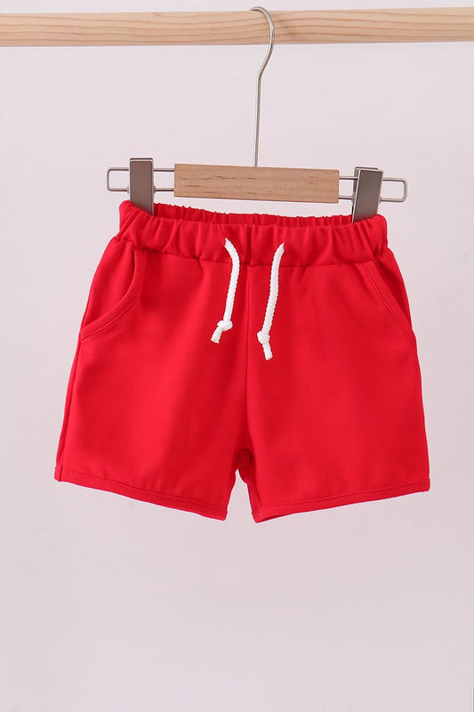 Premium Red drawstring shorts - Abbies Place